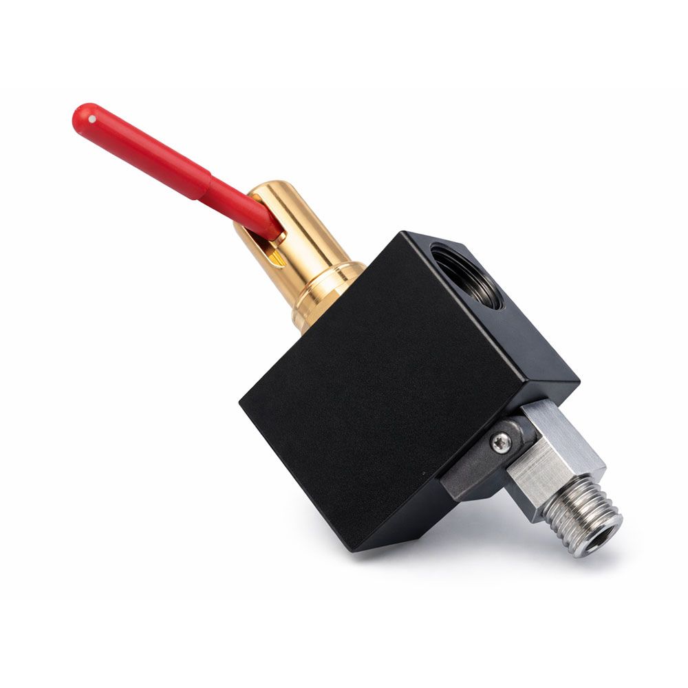 valvola push in acciaio r 1/4'' con sistema di bloccaggio